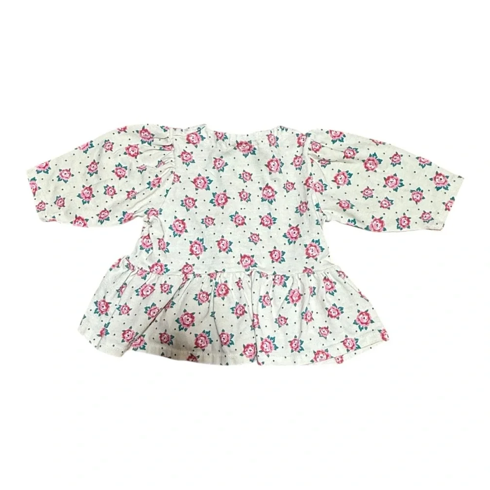 Vintage Carter Cute Floral Baby‎ Dress with Buttons
